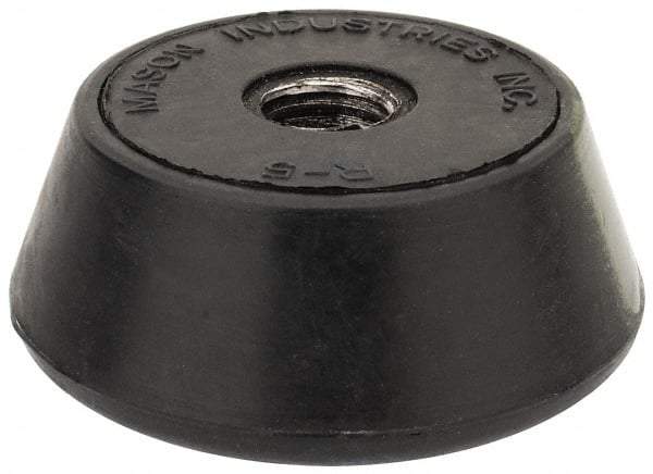 Mason Ind. - 1/2-13 Bolt Thread, 2-1/4" Wide Tapped Mount Leveling Pad & Mount - 1,000 Max Lb Capacity, 2-1/4" Base Diam - USA Tool & Supply