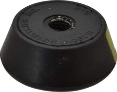 Mason Ind. - 1/2-13 Bolt Thread, 2-1/4" Wide Tapped Mount Leveling Pad & Mount - 400 Max Lb Capacity, 2-1/4" Base Diam - USA Tool & Supply