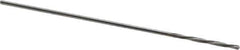 Magafor - 0.6401mm Solid Carbide 4 Flute Chucking Reamer - Spiral Flute, 0.0252" Straight Shank, 9/32" Flute Length, 1-5/16" OAL - USA Tool & Supply