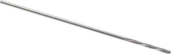 Magafor - #71 Solid Carbide 4 Flute Chucking Reamer - Spiral Flute, 0.026" Straight Shank, 9/32" Flute Length, 1-5/16" OAL - USA Tool & Supply