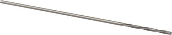 Magafor - 0.6706mm Solid Carbide 4 Flute Chucking Reamer - Spiral Flute, 0.0264" Straight Shank, 9/32" Flute Length, 1-5/16" OAL - USA Tool & Supply