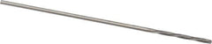 Magafor - 0.6706mm Solid Carbide 4 Flute Chucking Reamer - Spiral Flute, 0.0264" Straight Shank, 9/32" Flute Length, 1-5/16" OAL - USA Tool & Supply