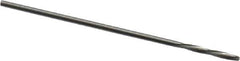 Magafor - 0.8509mm Solid Carbide 4 Flute Chucking Reamer - Spiral Flute, 0.0335" Straight Shank, 9/32" Flute Length, 1-5/16" OAL - USA Tool & Supply