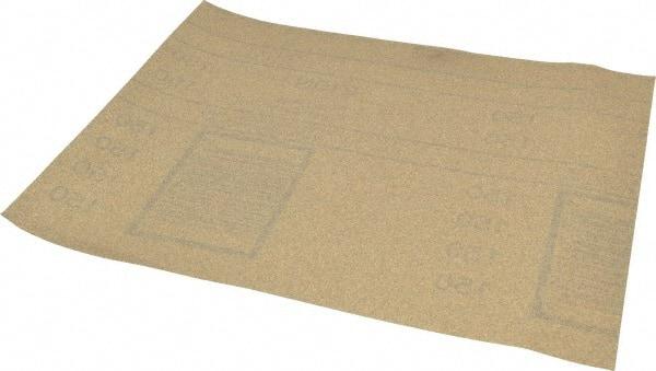 3M - 150 Grit, Aluminum Oxide Sanding Sheet - 11" Long x 9" Wide, Very Fine Grade, A Weighted Paper Backing - USA Tool & Supply