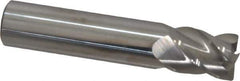 Accupro - 1/2", 4 Flute, Single End, Solid Carbide, 0.02" Corner Radius End Mill - 2-1/2" OAL, 40° Helix, Right Hand Flute, 5/8" LOC, Right Hand Cut - USA Tool & Supply