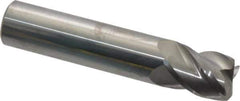 Accupro - 1/2", 4 Flute, Single End, Solid Carbide, 0.045" Corner Radius End Mill - 2-1/2" OAL, 40° Helix, Right Hand Flute, 5/8" LOC, Right Hand Cut - USA Tool & Supply