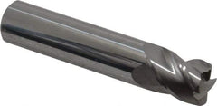 Accupro - 1/2", 4 Flute, Single End, Solid Carbide, 0.06" Corner Radius End Mill - 2-1/2" OAL, 40° Helix, Right Hand Flute, 5/8" LOC, Right Hand Cut - USA Tool & Supply