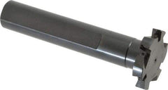 Cutting Tool Technologies - Shank Connection, 3/8" Cutting Width, 1/2" Depth of Cut, 2" Cutter Diam, 3 Tooth Indexable Slotting Cutter - 1" Shank Diam, DSSC Toolholder, 1312 Insert, Right Hand Cutting Direction - USA Tool & Supply