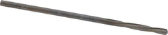 Magafor - 1.4605mm Solid Carbide 4 Flute Chucking Reamer - Spiral Flute, 0.0575" Straight Shank, 25/64" Flute Length, 1-9/16" OAL - USA Tool & Supply