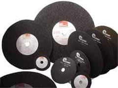 Made in USA - 6" 60 Grit Aluminum Oxide Cutoff Wheel - 1/16" Thick, 1-1/4" Arbor, 6,048 Max RPM, Use with Stationary Tools - USA Tool & Supply