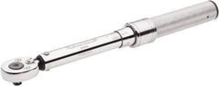 Proto - 1/4" Drive Micrometer Type Ratchet Head Torque Wrench - 10 In/Lb to 50 In/Lb Torque, 9-1/2" OAL - USA Tool & Supply