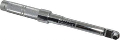 Proto - 3/8" Drive Micrometer Fixed Head Torque Wrench - 40 In/Lb to 200 In/Lb Torque, 11-45/64" OAL, 0.11 N/m Graduation, Ratchet Head - USA Tool & Supply