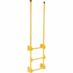 Vestil - 77-1/2" High 300 Lb Capacity 3 Step Fixed Ladder - USA Tool & Supply