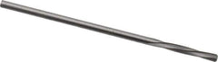 Magafor - 1.7602mm Solid Carbide 4 Flute Chucking Reamer - Spiral Flute, 0.0693" Straight Shank, 7/16" Flute Length, 1-31/32" OAL - USA Tool & Supply