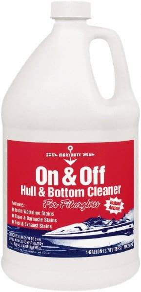 CRC - Water-Based Solution Hull and Bottom Cleaner - 1 Gallon Bottle, 32° F Freezing Point - USA Tool & Supply