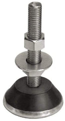 Mason Ind. - 1/2-13 Bolt Thread, 2-1/4" Wide Mount with Glide Cup & Leveling Stud - 400 Max Lb Capacity, 2-1/4" Base Diam - USA Tool & Supply
