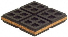 Mason Ind. - 18" Long x 18" Wide x 3/4" Thick, Rubber & Cork, Machinery Leveling Pad & Mat - USA Tool & Supply