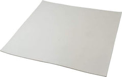 Made in USA - 12" Long, 12" Wide, 1/16" Thick, Silicone Rubber Foam Sheet - 35 to 45 Durometer, White, -20 to 500°F, 640 psi Tensile Strength, Plain Backing, Stock Length - USA Tool & Supply
