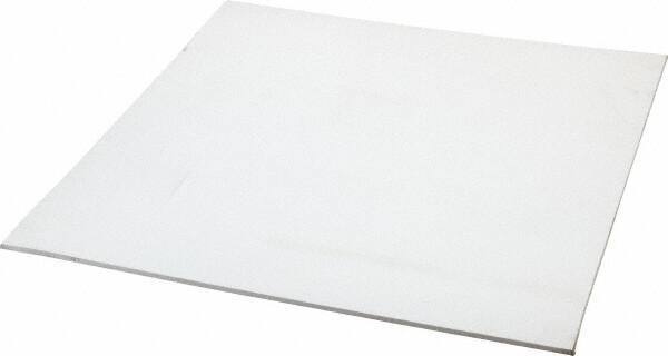Made in USA - 12" Long, 12" Wide, 1/8" Thick, Silicone Rubber Foam Sheet - 35 to 45 Durometer, White, -20 to 500°F, 640 psi Tensile Strength, Plain Backing, Stock Length - USA Tool & Supply