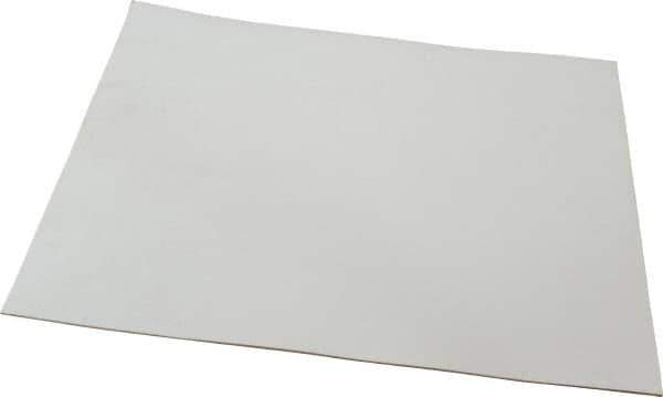 Made in USA - 12" Long, 12" Wide, 1/16" Thick, Silicone Rubber Foam Sheet - 35 to 45 Durometer, White, -20 to 500°F, 640 psi Tensile Strength, Adhesive Backing, Stock Length - USA Tool & Supply
