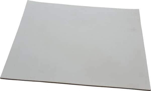 Made in USA - 12" Long, 12" Wide, 1/8" Thick, Silicone Rubber Foam Sheet - 35 to 45 Durometer, White, -20 to 500°F, 640 psi Tensile Strength, Adhesive Backing, Stock Length - USA Tool & Supply