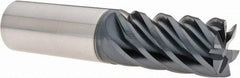 Iscar - 1", 1-3/4" LOC, 1" Shank Diam, 4-1/2" OAL, 6 Flute, Solid Carbide Square End Mill - Single End, TiAlN Finish, Spiral Flute, 45° Helix, Right Hand Cut, Right Hand Flute - USA Tool & Supply