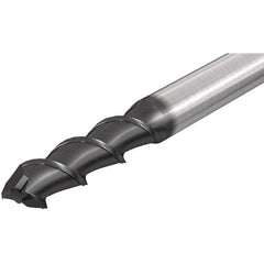 Iscar - 20mm, 38mm LOC, 20mm Shank Diam, 104mm OAL, 2 Flute, Solid Carbide Square End Mill - Single End, Uncoated, Spiral Flute, 55° Helix, Centercutting, Right Hand Cut, Right Hand Flute - USA Tool & Supply
