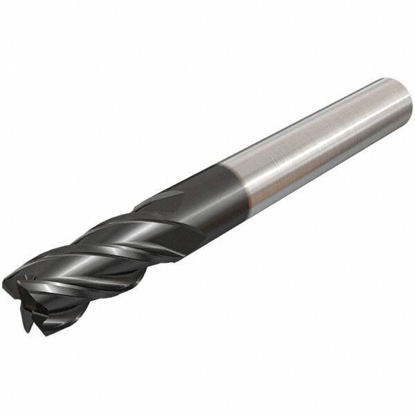 Iscar - 0.313", 4 Flute, Single End, Solid Carbide, 0.03" Corner Radius End Mill - 2-1/2" OAL, 38° Helix, Right Hand Flute, 5/8" LOC, Right Hand Cut - USA Tool & Supply