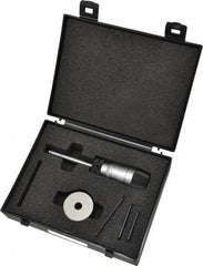 Starrett - 1/4" to 5/16", 2-1/4" Gage Depth, Mechanical Inside Hole Micrometer - 0.0003" Graduation, 0.00015" Accuracy, Ratchet Stop Thimble - USA Tool & Supply