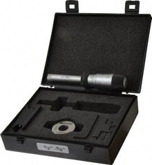 Starrett - 1/2" to 5/8", 2-7/16" Gage Depth, Mechanical Inside Hole Micrometer - 0.0003" Graduation, 0.00015" Accuracy, Ratchet Stop Thimble - USA Tool & Supply