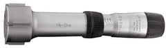 Starrett - 0.08 to 0.1", 3/8" Gage Depth, Mechanical Inside Hole Micrometer - 0.0001" Graduation, 0.0001" Accuracy, Ratchet Stop Thimble - USA Tool & Supply