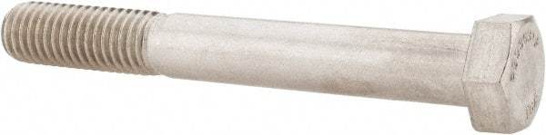 Value Collection - 1/2-13 UNC, 4" Length Under Head Hex Head Cap Screw - Partially Threaded, Grade 316 Stainless Steel, Uncoated, 3/4" Hex - USA Tool & Supply