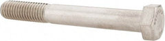 Value Collection - 1/2-13 UNC, 4" Length Under Head Hex Head Cap Screw - Partially Threaded, Grade 316 Stainless Steel, Uncoated, 3/4" Hex - USA Tool & Supply