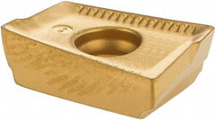 Iscar - 3M AXKT1304 Grade IC4050 Carbide Milling Insert - TiCN/Al2O3/TiN Finish, 0.179" Thick, 0.6mm Corner Radius - USA Tool & Supply