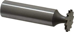 Whitney Tool Co. - 5/8" Diam x 1/16" Face Width, Cobalt, 12 Teeth, Shank Connection Woodruff Keyseat Cutter - Uncoated, 2-1/16" OAL x 1/2" Shank, Straight Teeth - USA Tool & Supply