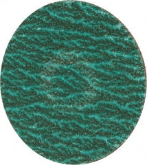 Merit Abrasives - 2" Disc Diam, 120 Grit, Zirconia Alumina Quick Change Disc - Type S Attaching System, Coated, Blue, Fine Grade, 30,000 RPM - USA Tool & Supply