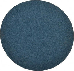 Merit Abrasives - 3" Disc Diam, 120 Grit, Zirconia Alumina Quick Change Disc - Type S Attaching System, Coated, Blue, Fine Grade, 20,000 RPM, R801 Series - USA Tool & Supply