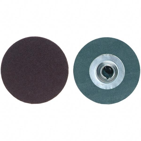 Merit Abrasives - 2" Disc Diam, 80 Grit, Aluminum Oxide Quick Change Disc - Type S Attaching System, Coated, Medium Grade, 30,000 RPM, R228 Series - USA Tool & Supply