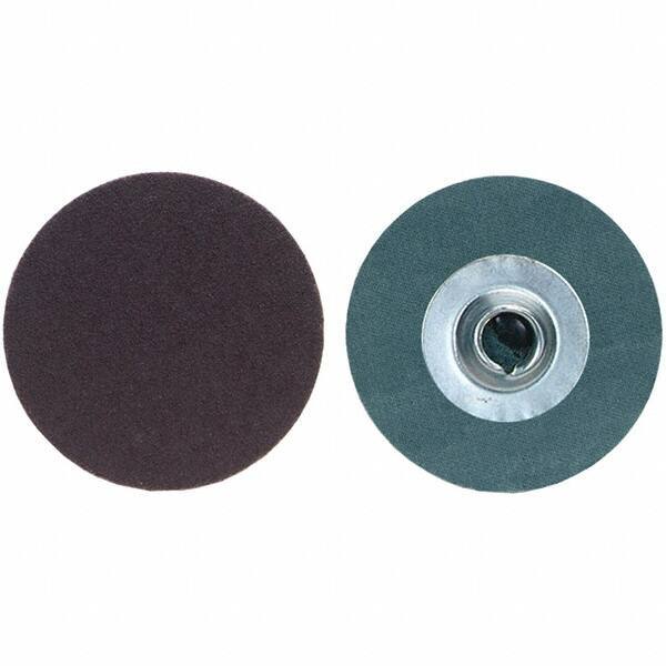 Merit Abrasives - 2" Disc Diam, 120 Grit, Aluminum Oxide Quick Change Disc - Type S Attaching System, Coated, Fine Grade, 30,000 RPM, R228 Series - USA Tool & Supply