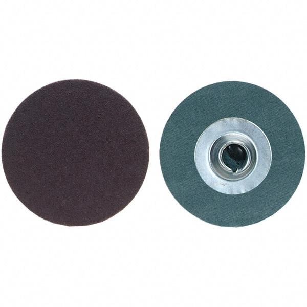 Merit Abrasives - 2" Disc Diam, 100 Grit, Aluminum Oxide Quick Change Disc - Type S Attaching System, Coated, Fine Grade, 30,000 RPM, R228 Series - USA Tool & Supply