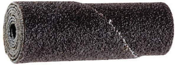 Merit Abrasives - 3/4" Max Roll Diam x 1" OAL, 60 Grit Straight Cartridge Roll - 3/16" Pilot Hole Diam, Medium Grade - USA Tool & Supply