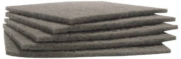 Merit Abrasives - Ultra Fine Grade, Silicon Carbide Hand Pad - Gray, 6" Wide x 9" Long, Nonwoven - USA Tool & Supply