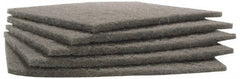 Merit Abrasives - Ultra Fine Grade, Silicon Carbide Hand Pad - Gray, 6" Wide x 9" Long, Nonwoven - USA Tool & Supply
