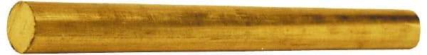 Value Collection - 7/8 Inch Diameter x 6 Ft. Long, Brass Round Rod - Alloy 360 - USA Tool & Supply