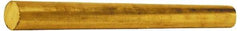 Value Collection - 7/8 Inch Diameter x 6 Ft. Long, Brass Round Rod - Alloy 360 - USA Tool & Supply