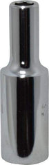 Proto - 3/8" Drive, Deep Hand Socket - 6 Points, 2-1/8" OAL, Chrome Finish - USA Tool & Supply