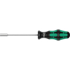 Wera - 13mm Solid Shaft Nutdriver - Cushion Grip Handle, 237mm OAL - USA Tool & Supply
