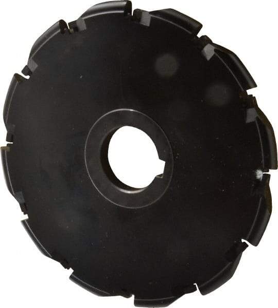 Cutting Tool Technologies - Arbor Hole Connection, 3/8" Cutting Width, 2.03" Depth of Cut, 6" Cutter Diam, 1-1/4" Hole Diam, Indexable Slotting Cutter - RA Toolholder, RDC 32.5 Insert, Right Hand Cutting Direction - USA Tool & Supply