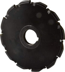 Cutting Tool Technologies - Arbor Hole Connection, 3/8" Cutting Width, 2.03" Depth of Cut, 6" Cutter Diam, 1-1/4" Hole Diam, Indexable Slotting Cutter - RA Toolholder, RDC 32.5 Insert, Right Hand Cutting Direction - USA Tool & Supply