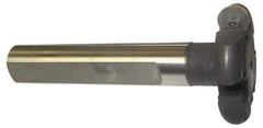 Cutting Tool Technologies - Shank Connection, 5/16" Cutting Width, 0.37" Depth of Cut, 1-1/2" Cutter Diam, Indexable Slotting Cutter - 3/4" Shank Diam, RT Toolholder, RDC 2.52.5 Insert - USA Tool & Supply